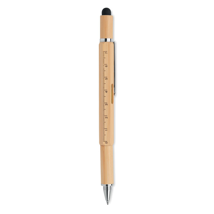 TOOLBAM Bolígrafo bambú nivel - Escritura - Regalo Promocional Personalizado - imagen 3