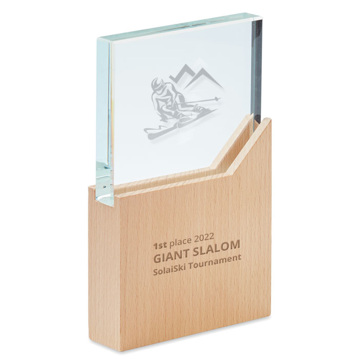 ZEAL Placa o trofeo de cristal - Trofeos - Regalo Promocional Personalizado - imagen 4