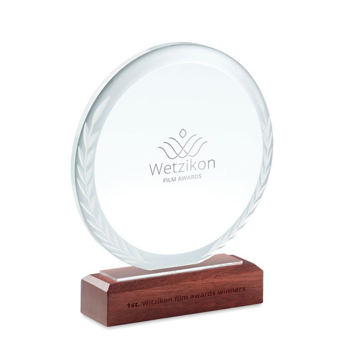 KEEN Placa o trofeo cristal redonda - Trofeos - Regalo Promocional Personalizado - imagen 4