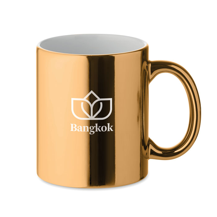 HOLLY Taza cerámica metálica 300 ml - Tazas y vasos personalizados - Regalo Promocional Personalizado - imagen 5
