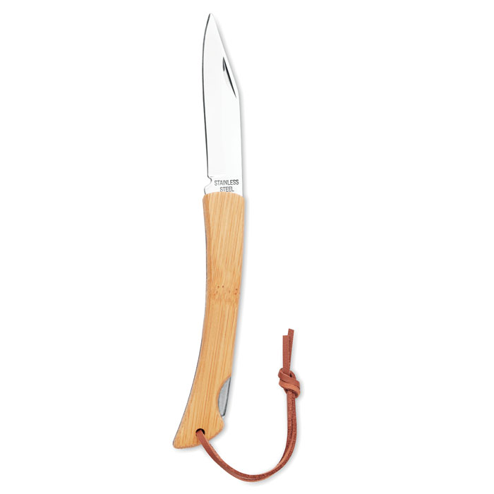 MANSAN Cuchillo plegable de bambú - Navajas personalizadas - Regalo Promocional Personalizado - vista alternativa