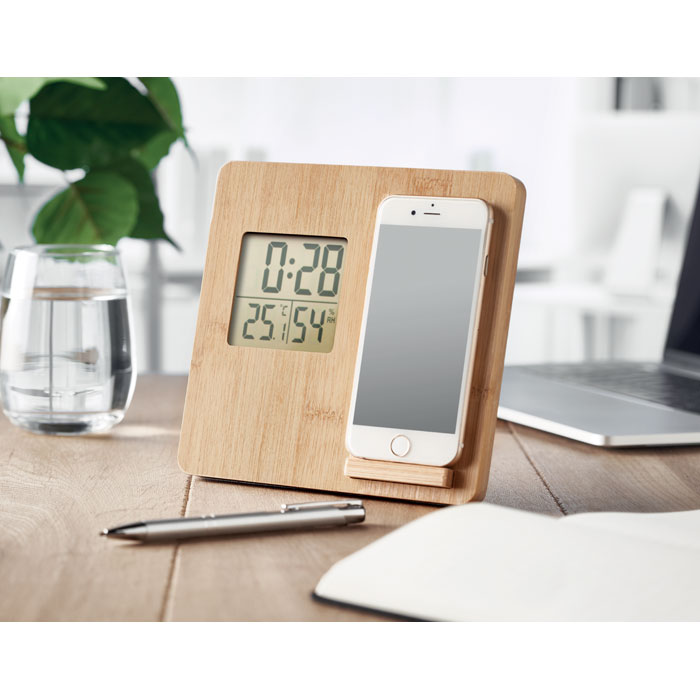 FERREL Estación meteorológica bambú - Tecnología - Regalo Promocional Personalizado - imagen 6