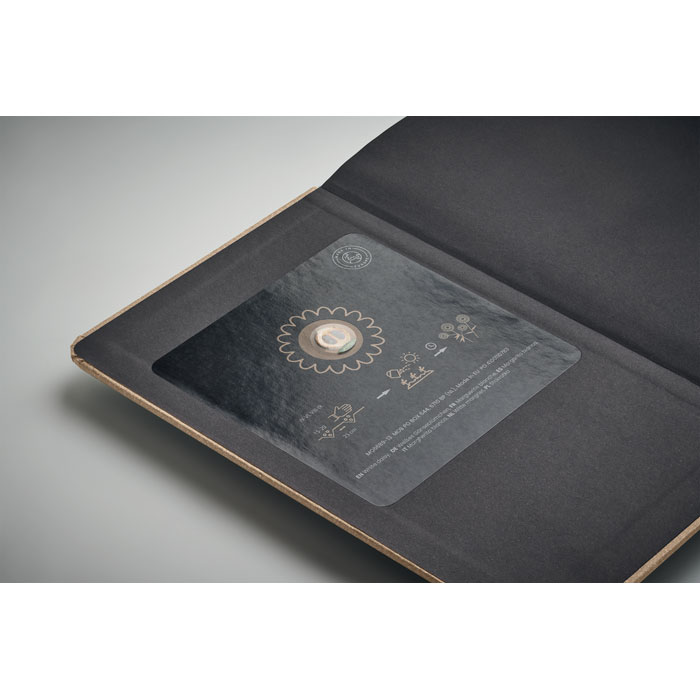 GROW Libreta A5 hojas papel recicl. - Oficina - Regalo Promocional Personalizado - imagen 3