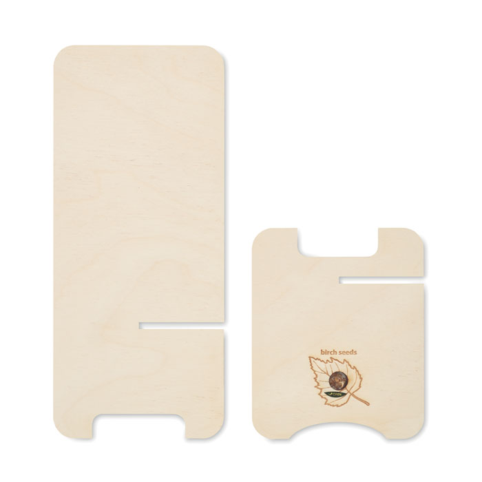 GROUW STAND Soporte teléfono de madera - Tecnología - Regalo Promocional Personalizado - imagen 5