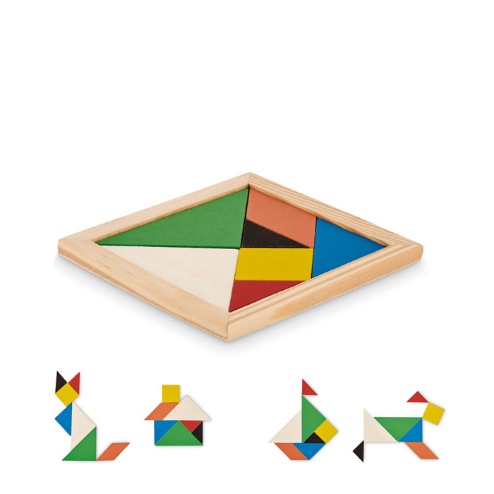 TANGRAM Rompecabezas Tangram de madera