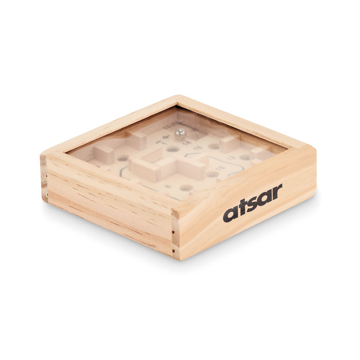 ZUKY Juego de laberinto madera pino - Niños y Juegos - Regalo Promocional Personalizado - imagen 4