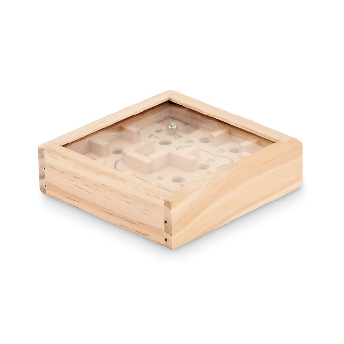 ZUKY Juego de laberinto madera pino - Niños y Juegos - Regalo Promocional Personalizado - imagen 3