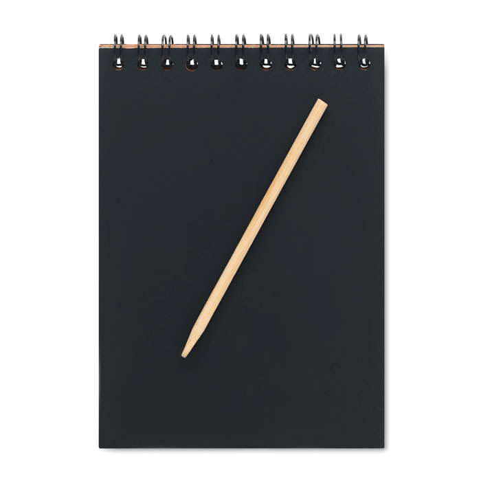 BLACK Libreta de papel para rayar - Oficina - Regalo Promocional Personalizado - vista alternativa