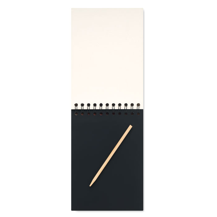 BLACK Libreta de papel para rayar - Oficina - Regalo Promocional Personalizado - imagen 3