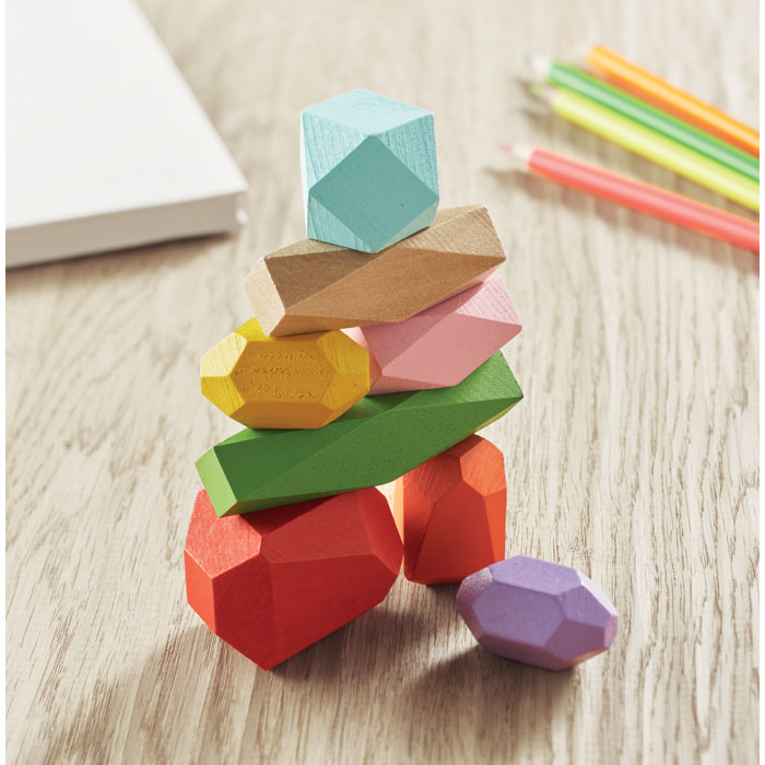 DOLMEN 8 piedras madera apilables - Niños y Juegos - Regalo Promocional Personalizado - imagen 6