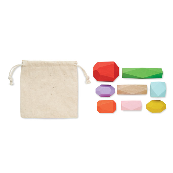 DOLMEN 8 piedras madera apilables - Niños y Juegos - Regalo Promocional Personalizado - vista alternativa