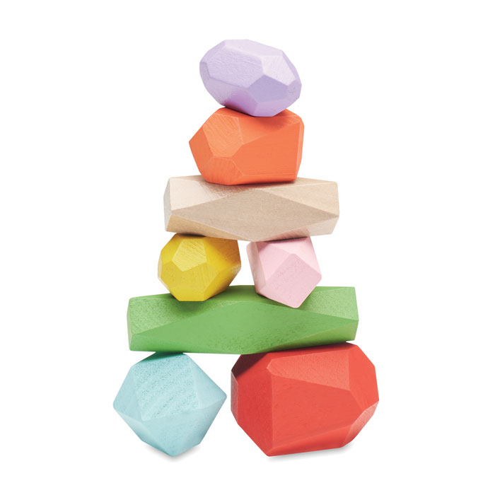 DOLMEN 8 piedras madera apilables - Niños y Juegos - Regalo Promocional Personalizado - imagen 4