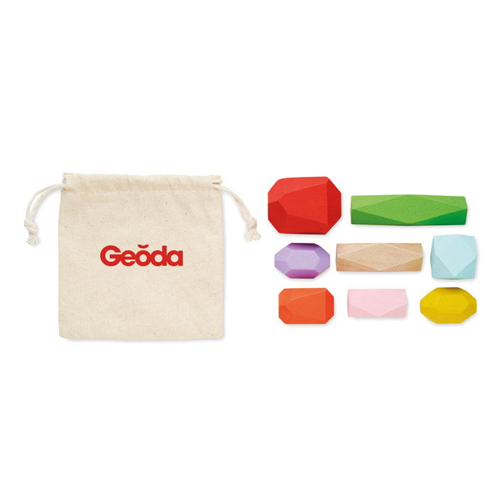DOLMEN 8 piedras madera apilables - Niños y Juegos - Regalo Promocional Personalizado - imagen 5