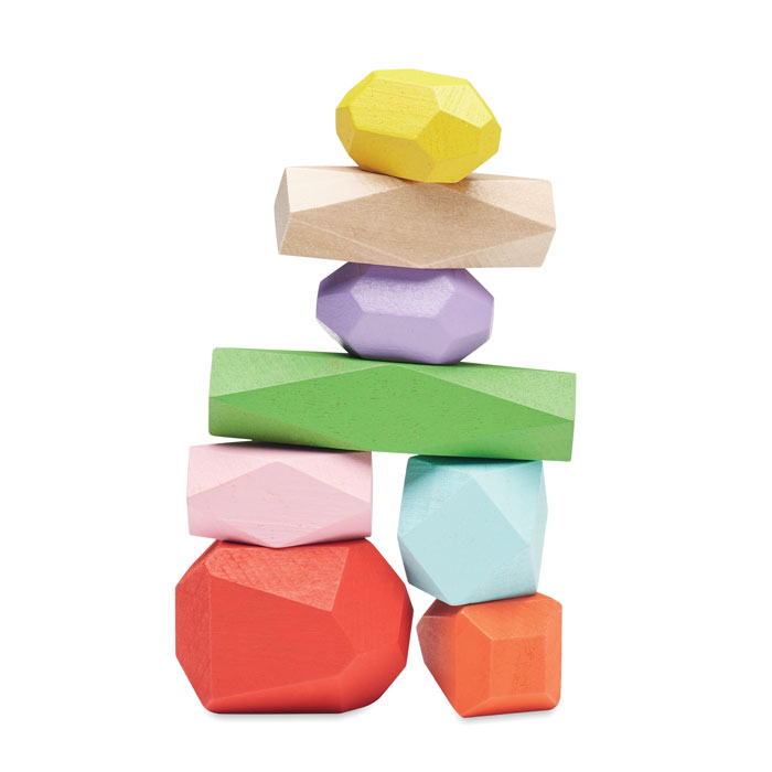 DOLMEN 8 piedras madera apilables - Niños y Juegos - Regalo Promocional Personalizado - imagen 3