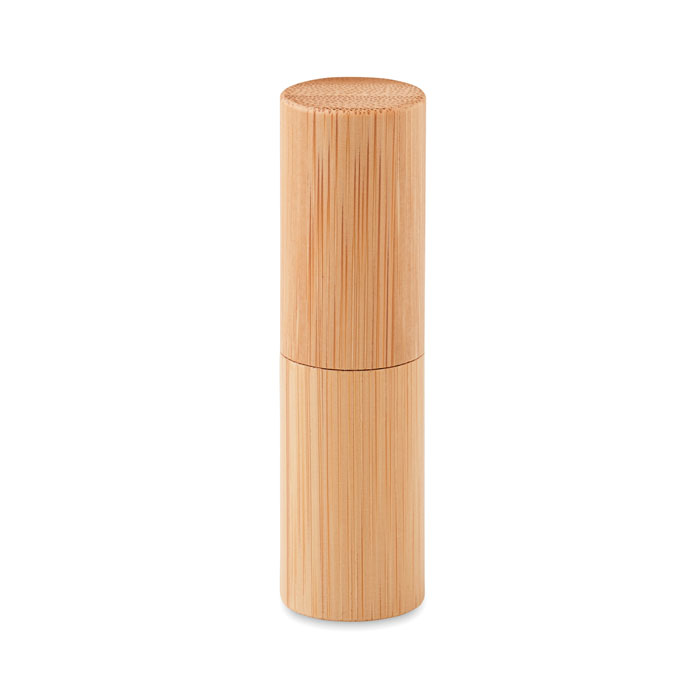 GLOSS LUX Bálsamo labial carcasa bambú - Labiales personalizados - Regalo Promocional Personalizado - vista alternativa