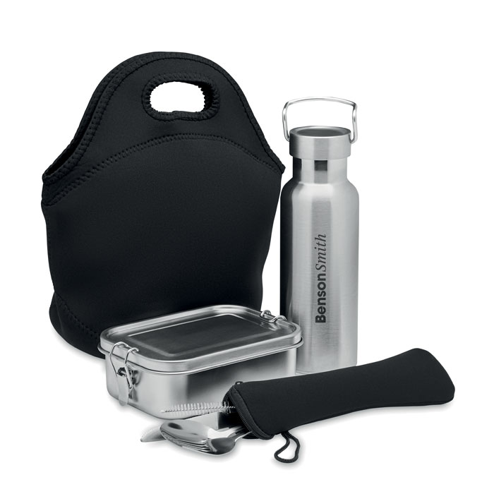 ILY Set almuerzo en acero inox. - Tazas y botellas - Regalo Promocional Personalizado - imagen 4