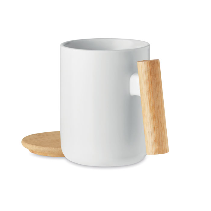 MAJEST Taza de porcelana tapa 380 ml - Tazas y vasos personalizados - Regalo Promocional Personalizado - vista alternativa