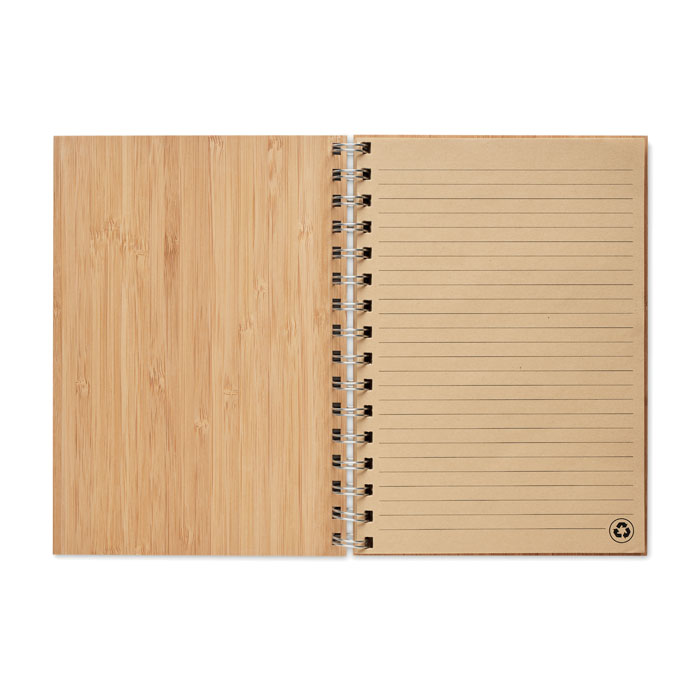 BRAM Libreta A5 de bambú anillas - Oficina - Regalo Promocional Personalizado - imagen 3