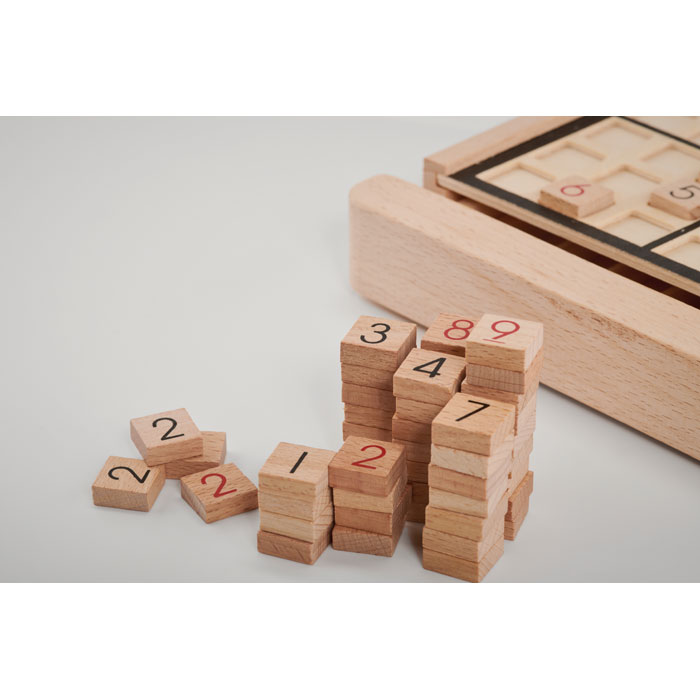SUDOKU Juego de mesa sudoku de madera - Niños y Juegos - Regalo Promocional Personalizado - imagen 4