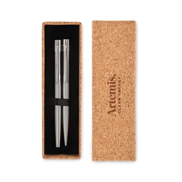 GRAZ SET Bolígrafo acero inox reciclado - Set de escritura personalizados - Regalo Promocional Personalizado - imagen 3