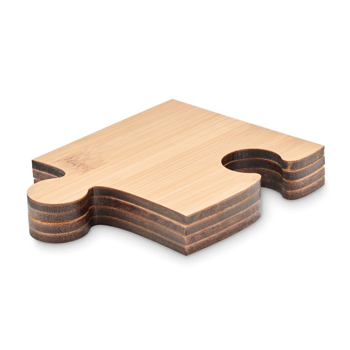 LEPY Set de 4 posavasos tipo puzle - Posavasos personalizados - Regalo Promocional Personalizado - vista alternativa