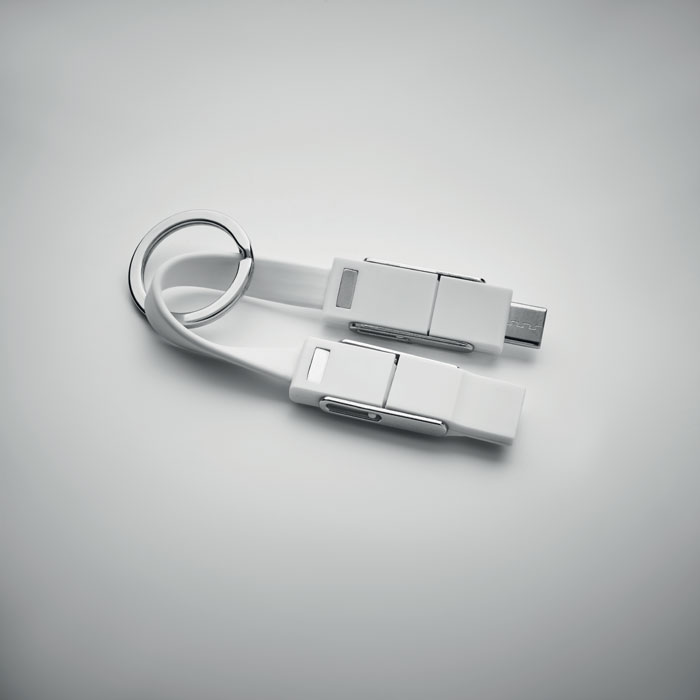 KEY C Llavero con cable 4 en 1 - Tecnología - Regalo Promocional Personalizado - imagen 9