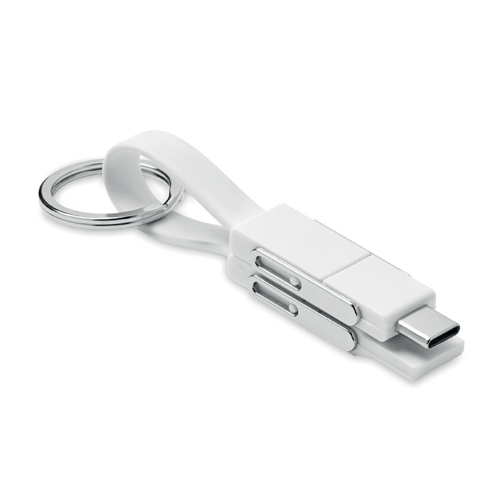 KEY C Llavero con cable 4 en 1 - Tecnología - Regalo Promocional Personalizado - imagen 5