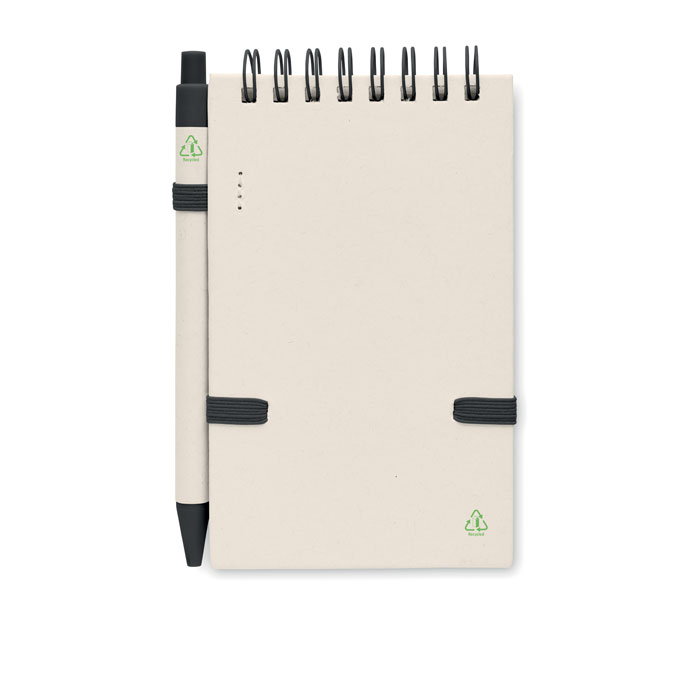 MITO SET Libreta de cartón reciclado A6 - Oficina - Regalo Promocional Personalizado - vista alternativa