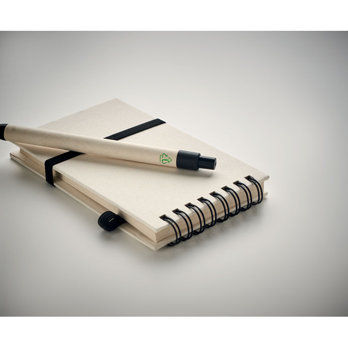 MITO SET Libreta de cartón reciclado A6 - Oficina - Regalo Promocional Personalizado - imagen 5