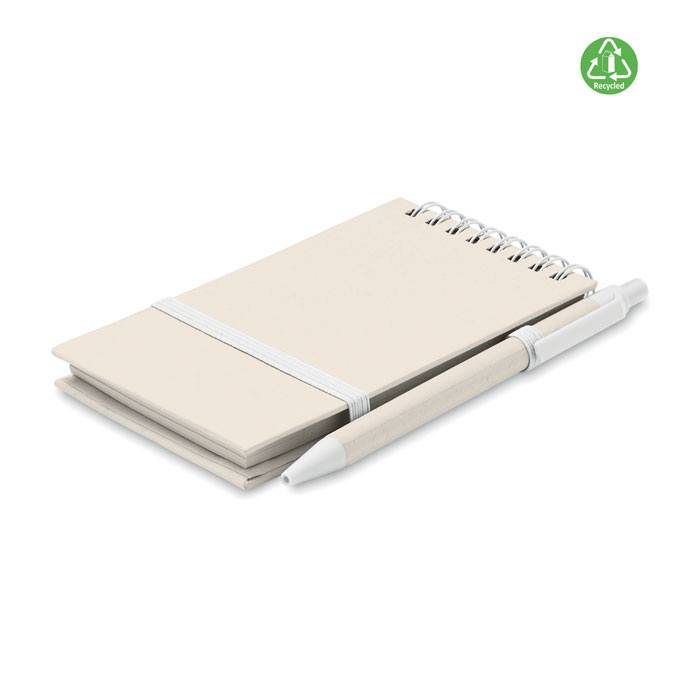 MITO SET Libreta de cartón reciclado A6 - Oficina - Regalo Promocional Personalizado - imagen 6