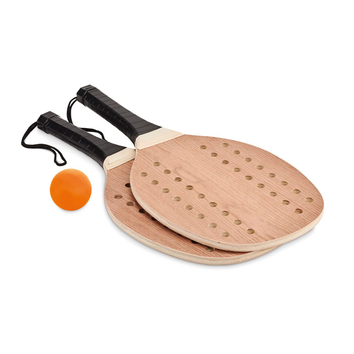 PALAS Set palas de palo de rosa - Verano - Regalo Promocional Personalizado - imagen 3