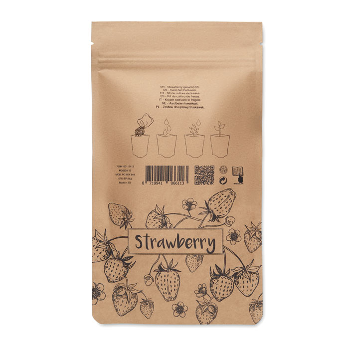 FRESA KIT Kit de cultivo de fresas - Jardín - Regalo Promocional Personalizado - imagen 3