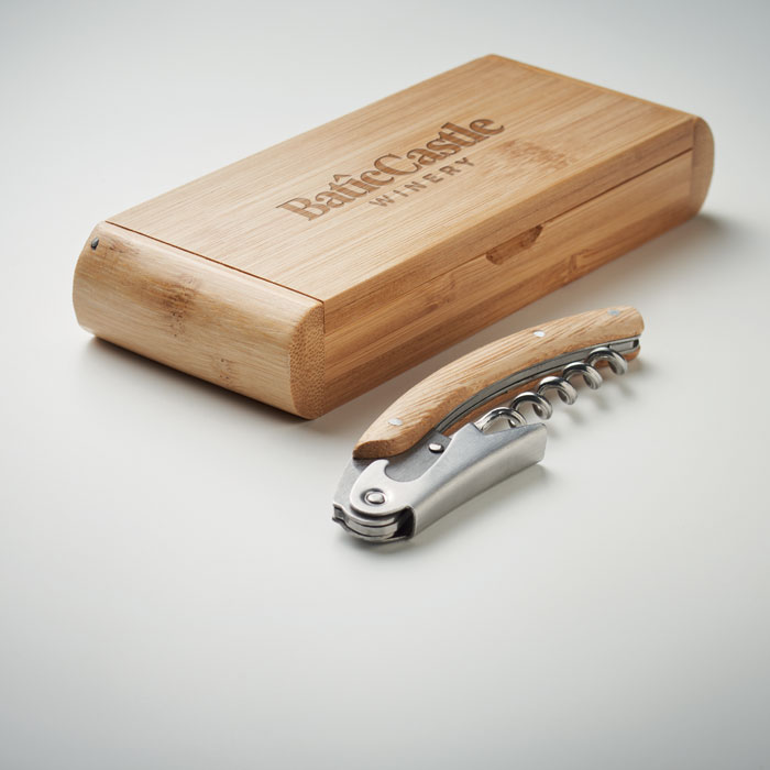 SONO Abridor de camarero de bambú - Hogar - Regalo Promocional Personalizado - imagen 3