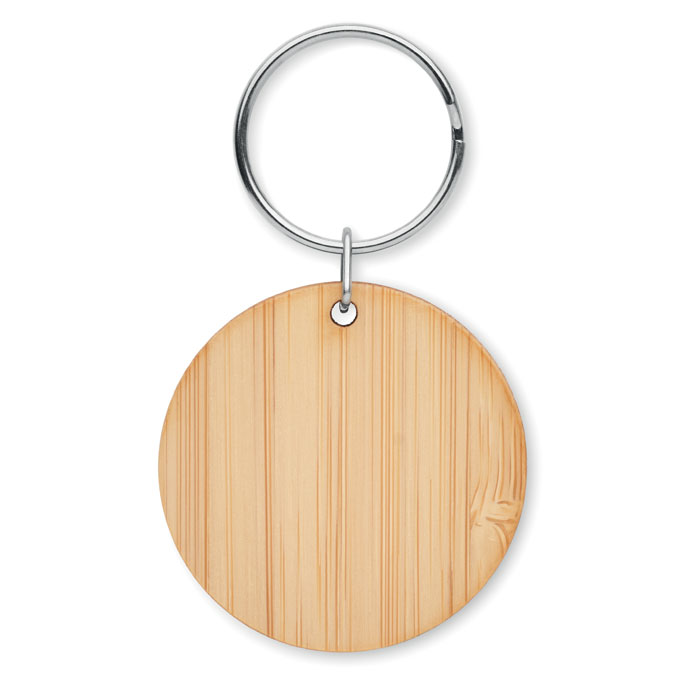 ROUNDBOO Llavero redondo de bambú - Tecnología - Regalo Promocional Personalizado - vista alternativa