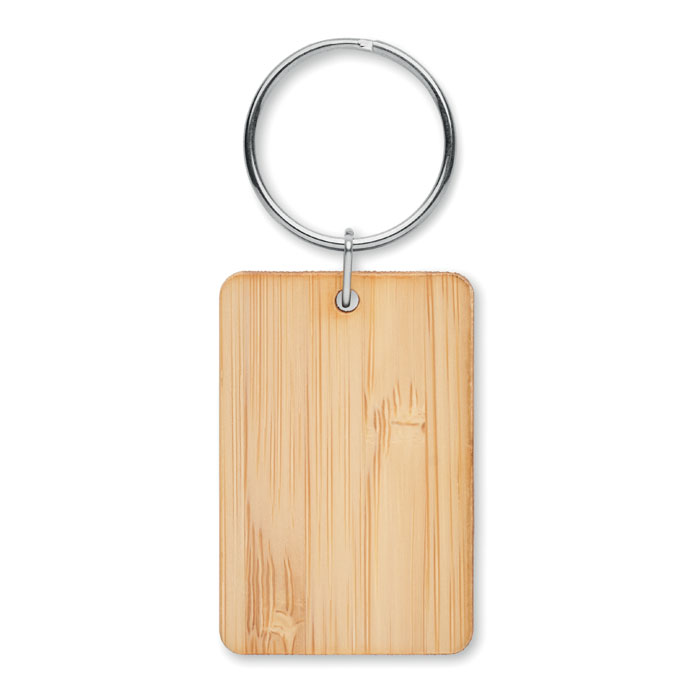 ANGLEBOO Llavero rectangular de bambú - Tecnología - Regalo Promocional Personalizado - vista alternativa