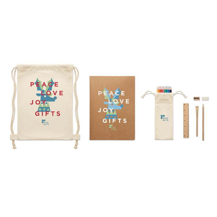 FUNDRAW Set de dibujo infantil en bolsa - Niños y Juegos - Regalo Promocional Personalizado - imagen 5