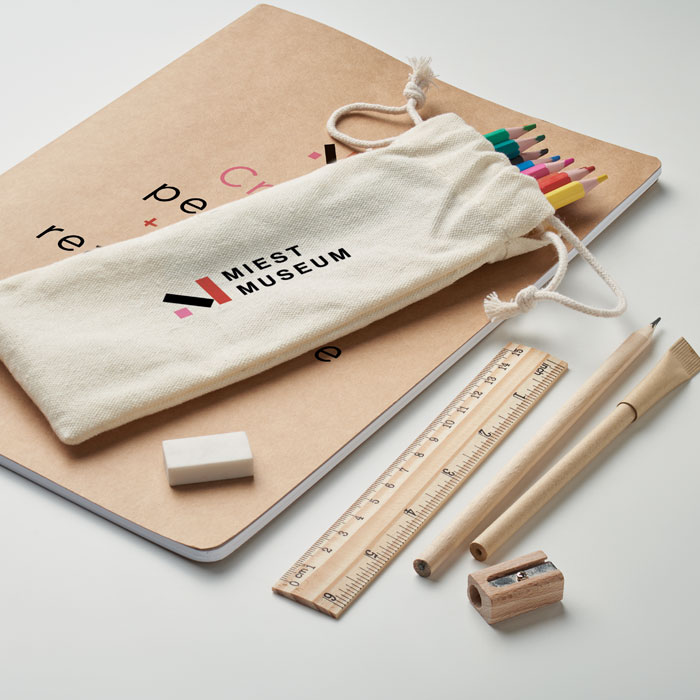 FUNDRAW Set de dibujo infantil en bolsa - Niños y Juegos - Regalo Promocional Personalizado - imagen 3