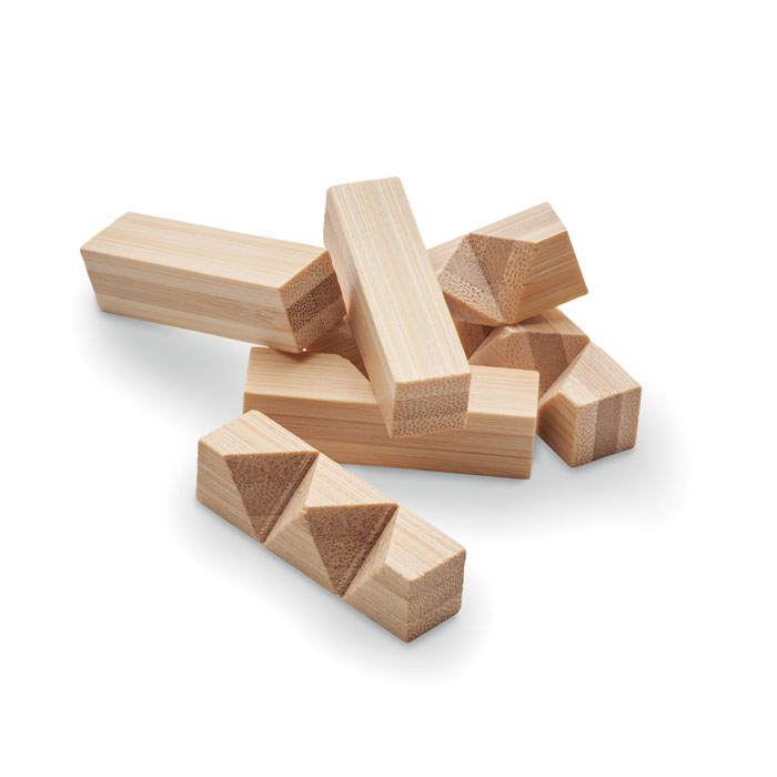 CUBENATS Rompecabezas de bambú - Niños y Juegos - Regalo Promocional Personalizado - imagen 3