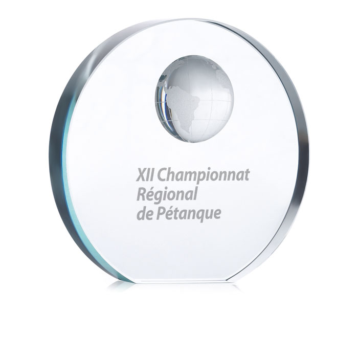 MONDAL Trofeo esfera cristal - Trofeos - Regalo Promocional Personalizado - imagen 3