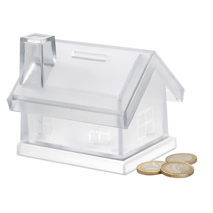 MYBANK Casa hucha de plástico - Niños y Juegos - Regalo Promocional Personalizado - vista alternativa
