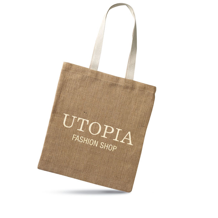 JUHU Bolsa de la compra en yute - Bolsas personalizadas - Regalo Promocional Personalizado - imagen 3