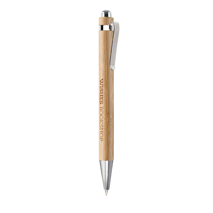 SUMATRA Bolígrafo automático de bambú - Escritura - Regalo Promocional Personalizado - vista alternativa