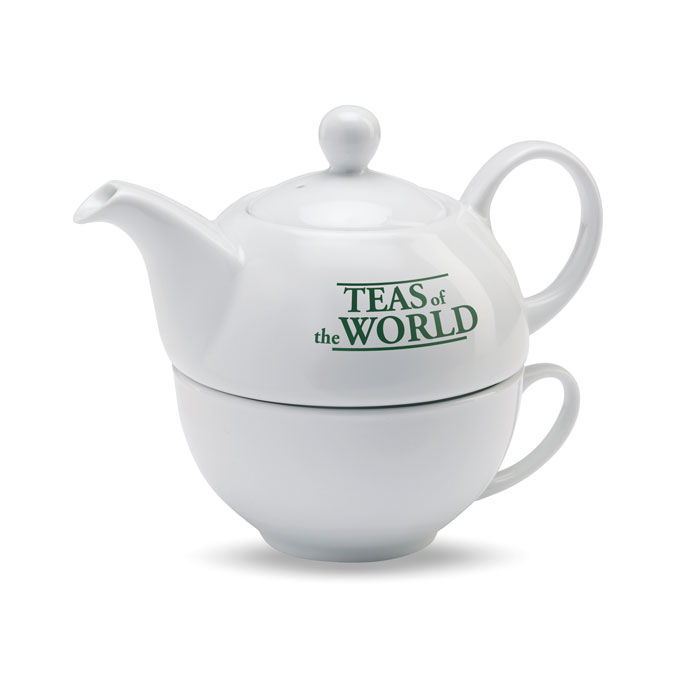 TEA TIME Set de tetera y taza 400 ml - Tazas y vasos personalizados - Regalo Promocional Personalizado - imagen 4