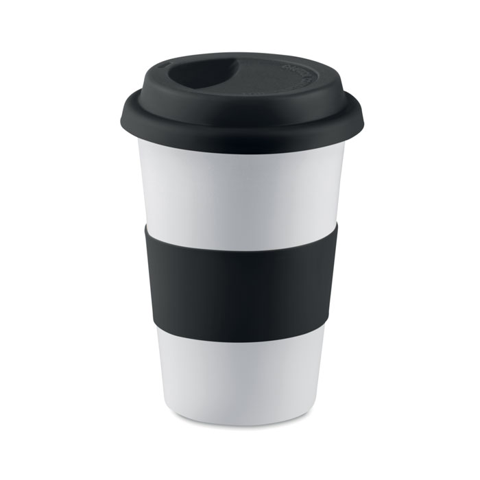 TRIBECA Taza cerámica y tapa silicona - Tazas y vasos personalizados - Regalo Promocional Personalizado