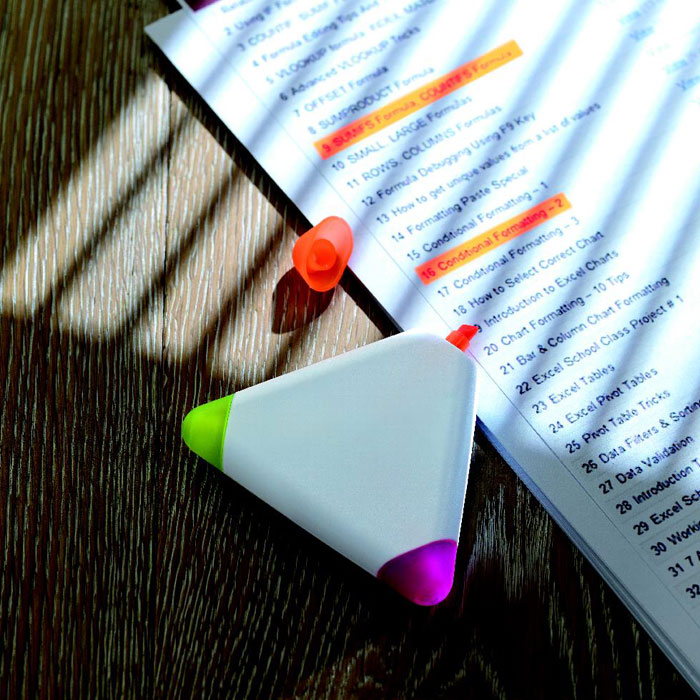 TRIANGULO Marcador triangular - Oficina - Regalo Promocional Personalizado - imagen 4