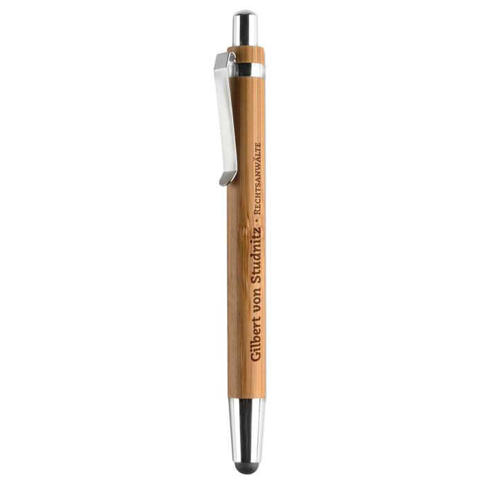 BYRON Bolígrafo de bambú punta suave - Escritura - Regalo Promocional Personalizado - imagen 4