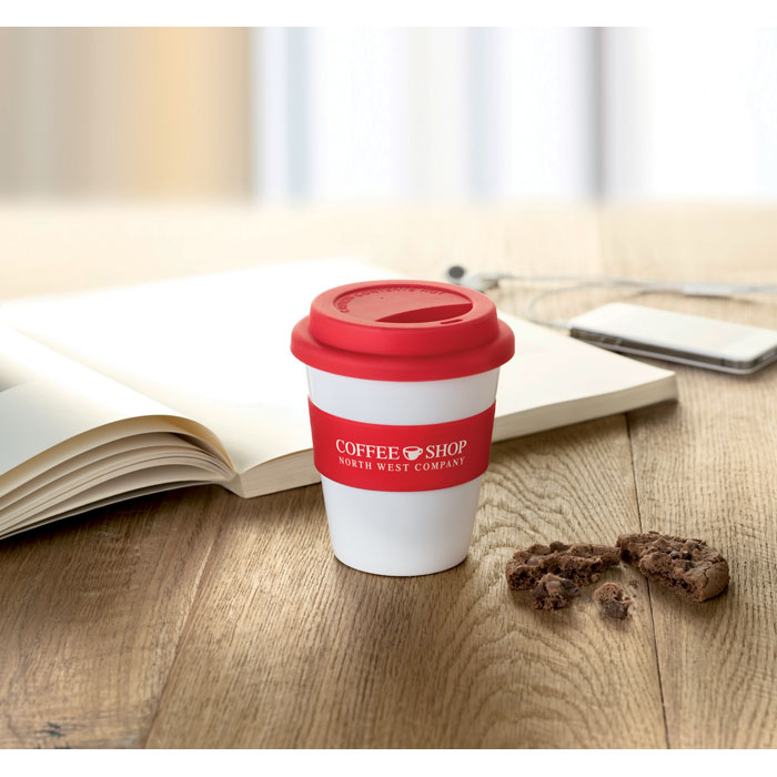 ASTORIA Vaso PP con tapa de silicona - Tazas y vasos personalizados - Regalo Promocional Personalizado - imagen 4