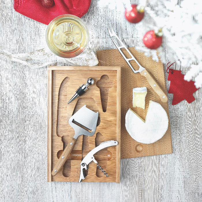 WINE&CHEESE Set para queso y vinos - Packs de regalo personalizado - Regalo Promocional Personalizado - imagen 5