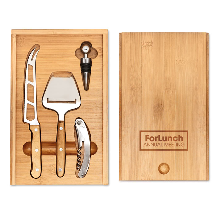WINE&CHEESE Set para queso y vinos - Packs de regalo personalizado - Regalo Promocional Personalizado - imagen 4
