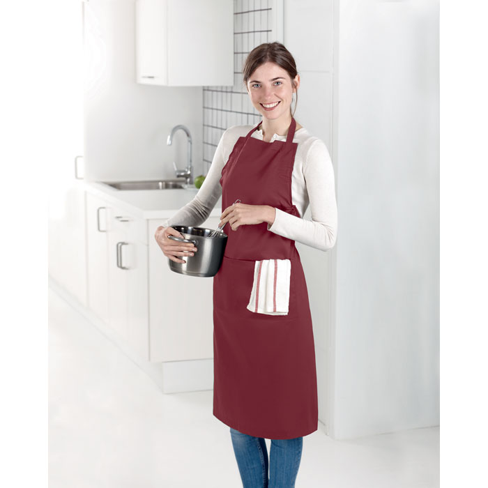 Delantal de cocina de poliéster y algodón Fitted Kitab - Hogar - Regalo Promocional Personalizado - imagen 7